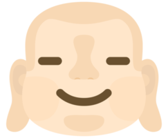 Emoji Buddha Gesicht Lächeln png