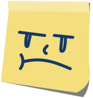 emoji post it smirk png