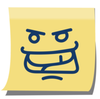 emoji post it boze glimlach png