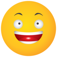 emoji visage jaune rire png