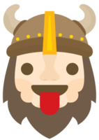 langue emoji viking png
