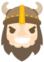 emoji viking mauvais sourire png