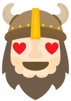 Emoji Viking Love png