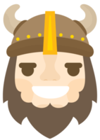 Emoji viking smile png