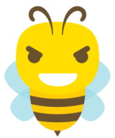 emoji bee cartoon lachen png