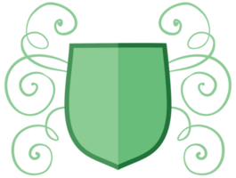 escudo de cresta floral png