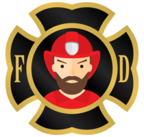 emblema de bombero de cresta png