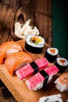 Japanese tasty sushi set