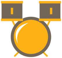 Cute music icon drum png