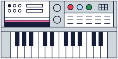 instrumentos musicales teclado piano png