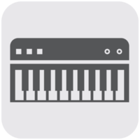 instrument de musique icône clavier piano