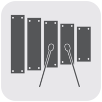 Music instrument icon xylophone png