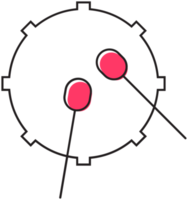 Music instrument line drum png