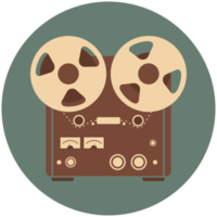 Vintage Musikinstrument Icon Aufnahme png