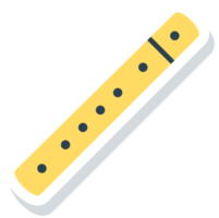 flauta de ícone de instrumento de música png
