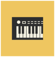 teclado midi para instrumentos musicais png