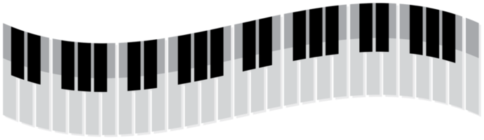 vågigt piano png