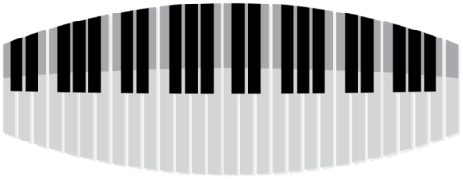 piano ondulado png