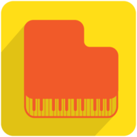 Music icon piano png