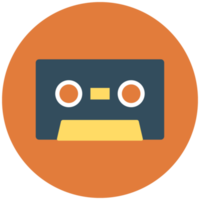 Music icon cassette png