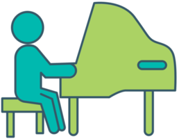 musicista di pianoforte classico png