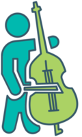 Musician classic cello png