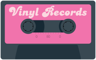 cassette d'équipement de musique vintage png