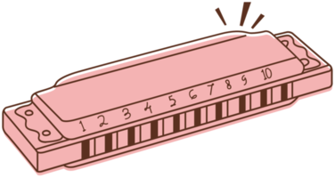 muziekinstrument mondharmonica png