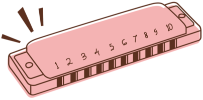 muziekinstrument mondharmonica png