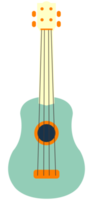 Vintage music instrument guitar png