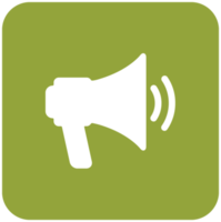 Music megaphone icon png