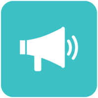 Music megaphone icon png