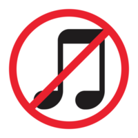 música de señal prohibida pública png