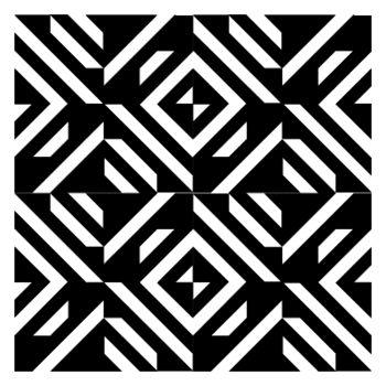 carré à motif géométrique png