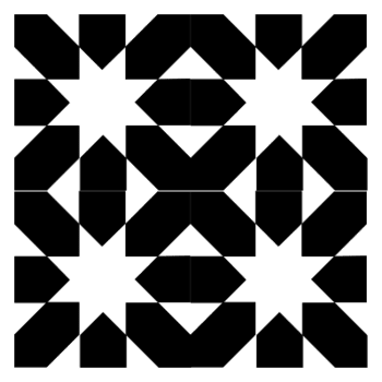 carré à motif géométrique png