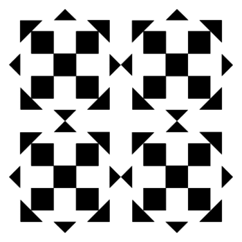 carré à motif géométrique png