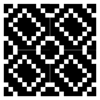 carré à motif géométrique png