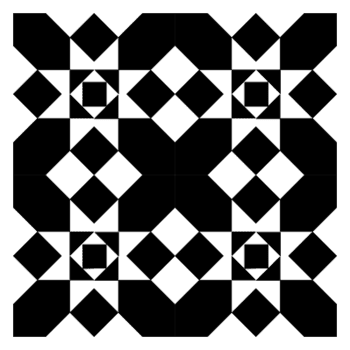 carré à motif géométrique png