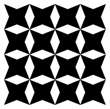 carré à motif géométrique png