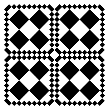 carré à motif géométrique png