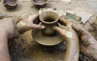 Potter clay bowl photo