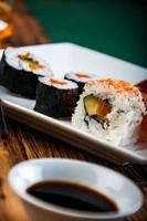 Tasty, fresh and healthy sushi set