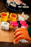 Oriental theme with sushi photo