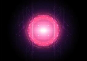 Abstract technology red energy background  vector