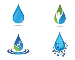 iconos de gota de agua vector