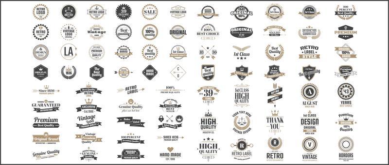 Vintage Vector Label for banner
