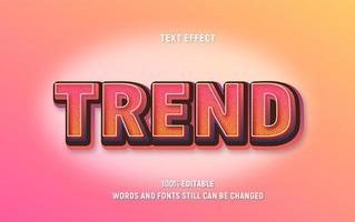 Editable Pink, Orange Glittery Outline Text vector