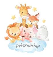 Animal Friendship  vector