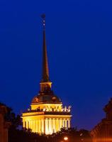Spire of Admiralty Building at Night
