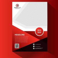 Red Gradient Flyer Cover vector